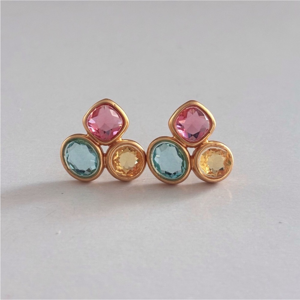 NWOT Julie Vos Kaleidoscopes Statement Stud Earring